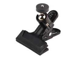 TRUYUETY Soporte con Clip y Trípode para Cámara con Cabeza Esférica Giratoria 360° y Tornillo 1/4" para Laptop