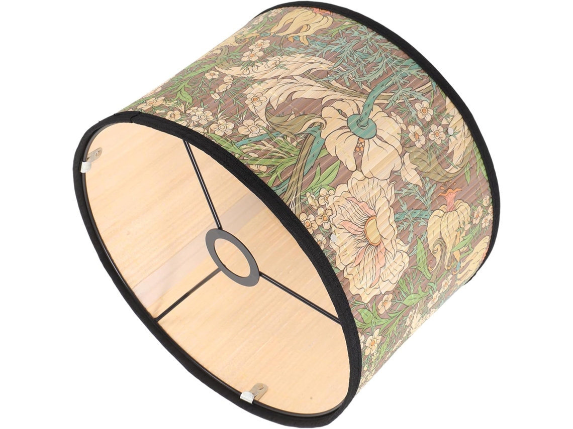 Lámpara Colgante Cilíndrica De Bambú Natural, Elegante Y Refinada, Para Dormitorios Y Salas De Estar.