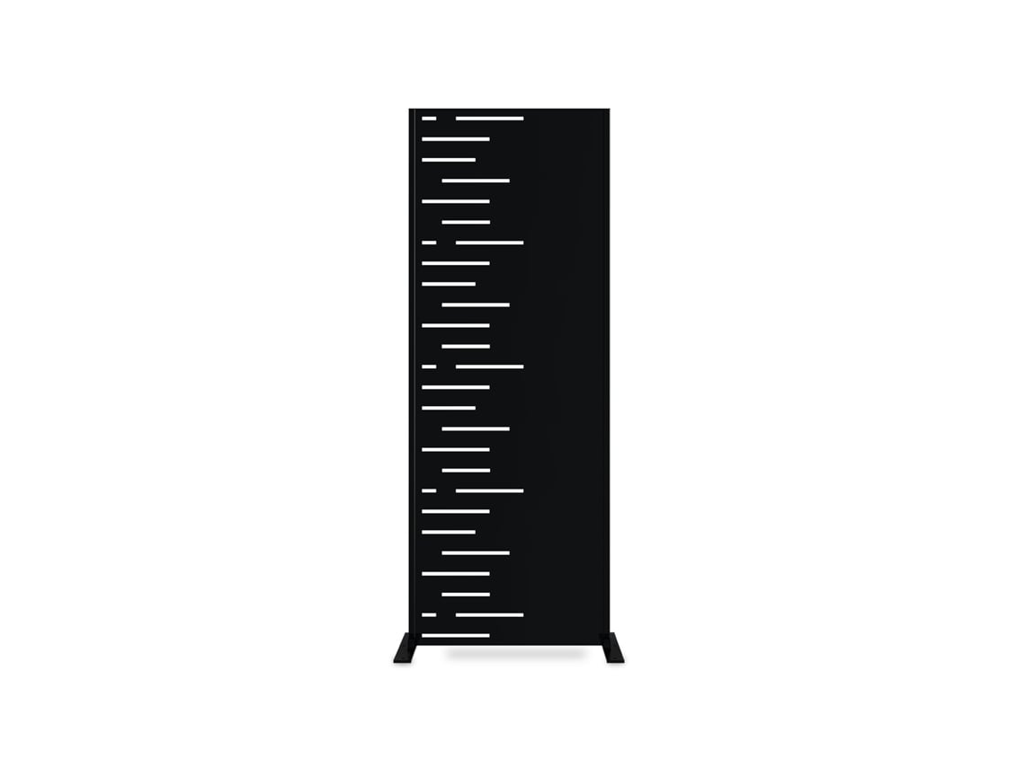 Panel decorativo ARLBERG negro Al.160cm motivos lado izquierdo