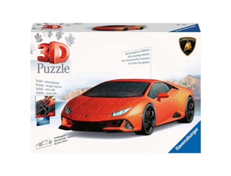 Puzzle 3D Vehículos Lamborghini Huracán Evo 108 Piezas RAVENSBURGUER