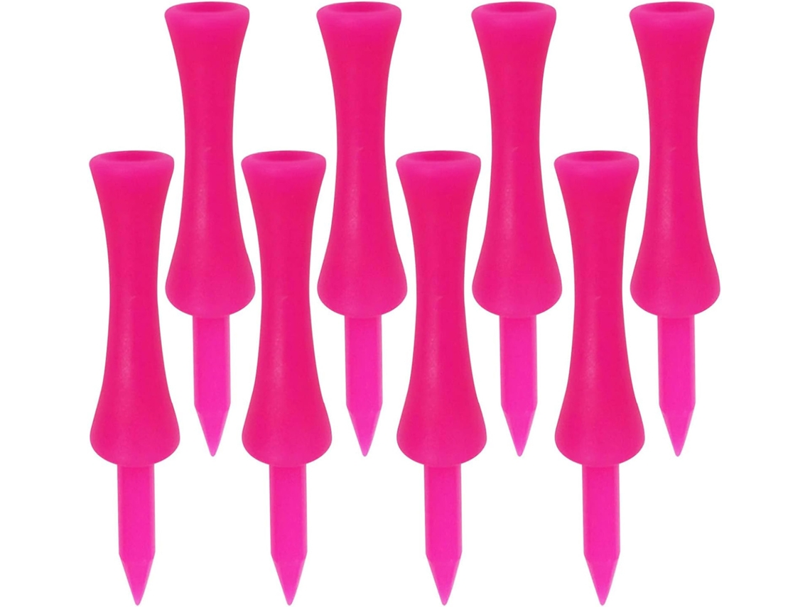 100 palos de golf rosas, palos de golf con diseño de castillo rosa, palos de práctica estables y duraderos para tapetes de golf, altura ajustable para entrenamiento profesional.