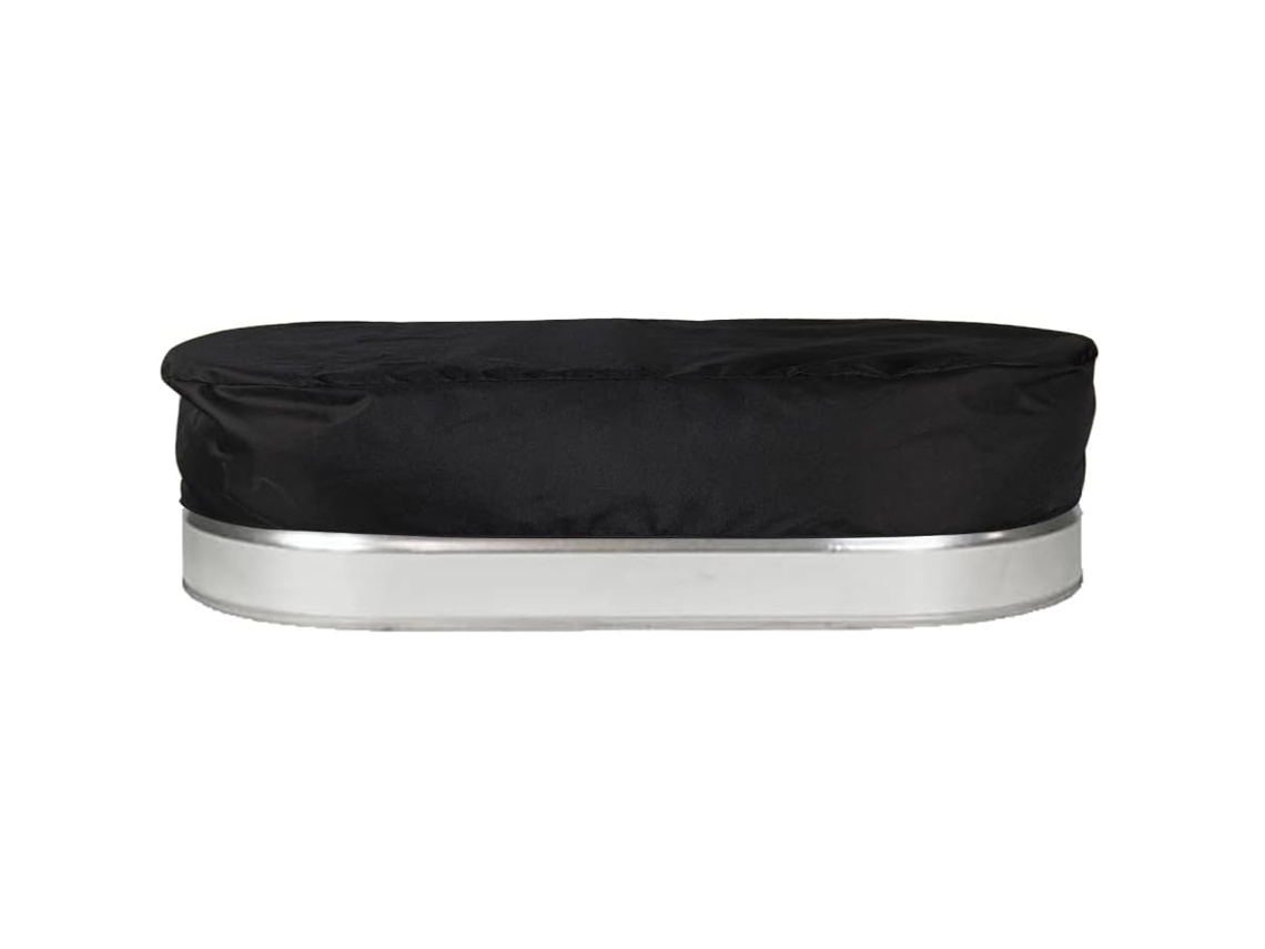 KOFIHETY Cubierta para Piscina de Inmersión 4FT 6/8FT Oval Metal Impermeable Resistente para Piscina Redonda de Granja Baño de Hielo al Aire Libre Bañera