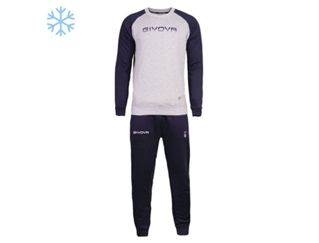 Chándale de Hombre para Fitness GIVOVA Banda Chándal Italia Azul (2XL)