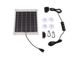 Kit De Bomba De Agua Sumergible Solar De 20 W Para Fuentes, Estanques, Bebederos Para Pájaros Y Sistemas De Riego Con Volumen Ajustable.