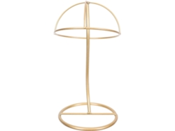 Soporte para sombreros de hierro chapado en oro GOKOCO