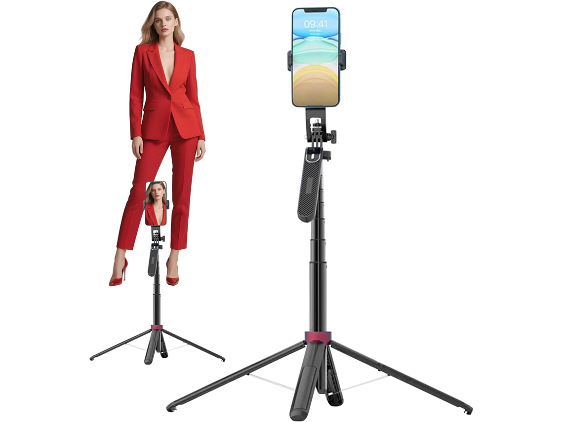 Soporte Para Cámara Antivibración Con Control Remoto, Visión Invisible Y Palo Selfie