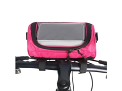 Bolsa para manillar de bicicleta, correa de hombro ajustable y extraíble, bolsa de almacenamiento frontal impermeable para bicicleta con malla Gusshious