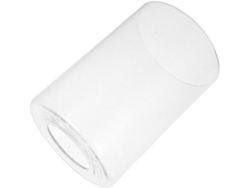Difusor cilíndrico para luz diurna suave, compatible con bombillas E27, con diseño de cristal transparente. SFUSHOS