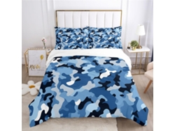 Juego Ropa Cama Estampado Funda Nórdica Almohada Juego Piezas Material Microfibra Color Niños 140x200 Cm