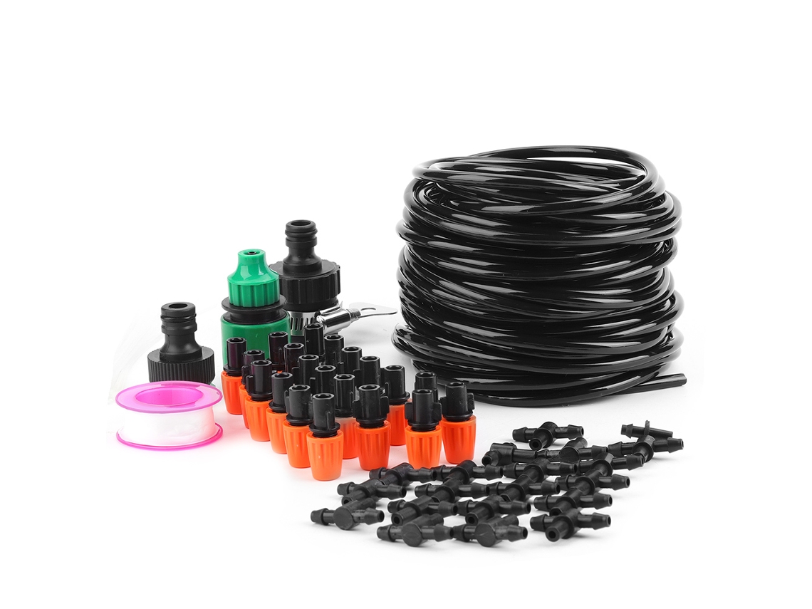 Sistema de riego automático para invernaderos de jardín con kit de manguera de 15 m