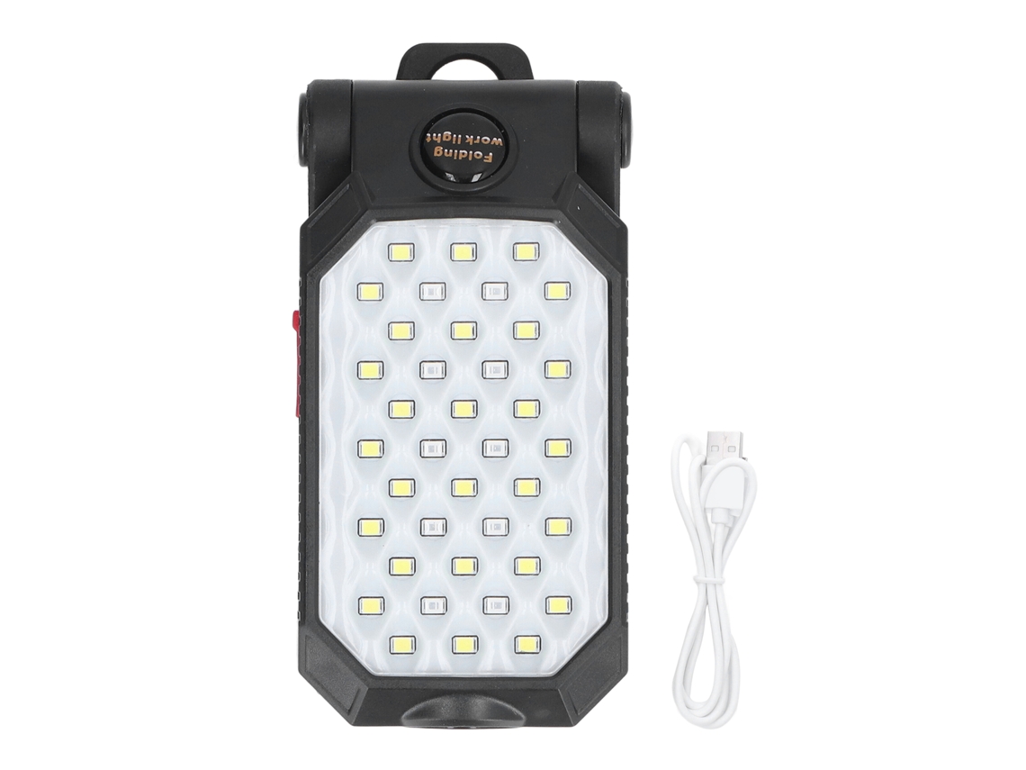 2026-linterna Led Recargable Cob Luz De Trabajo Magnética Ajustable Linterna De Campaña