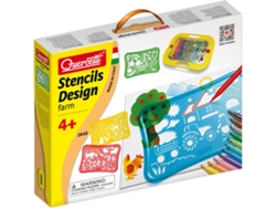 Juego Educativo QUERCETTI Play CREATIVO Plantillas Diseño Granja (Edad Mínima: 3 Años - 36 x 27,5 x 6 cm)