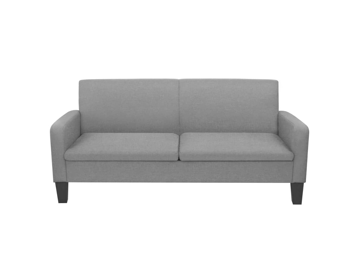 Sofá de 3 plazas 180x65x76 cm Gris claro MAISON EXCLUSIVE
