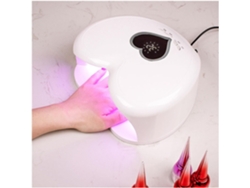 Lámpara De Uñas Led Uv De 96 W Para Curado Profesional De Esmalte En Gel, Luz Rosa En Forma De Corazón.