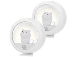 Juego De 2 Luces Nocturnas Led Recargables Con Un Bonito Diseño De Sensor Para La Habitación De Los Niños Y La Sala De Estar.