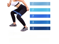 Bandas de resistencia 5 piezas, entrenamiento de fuerza, banda elástica adecuada para yoga, fitness, Cuich