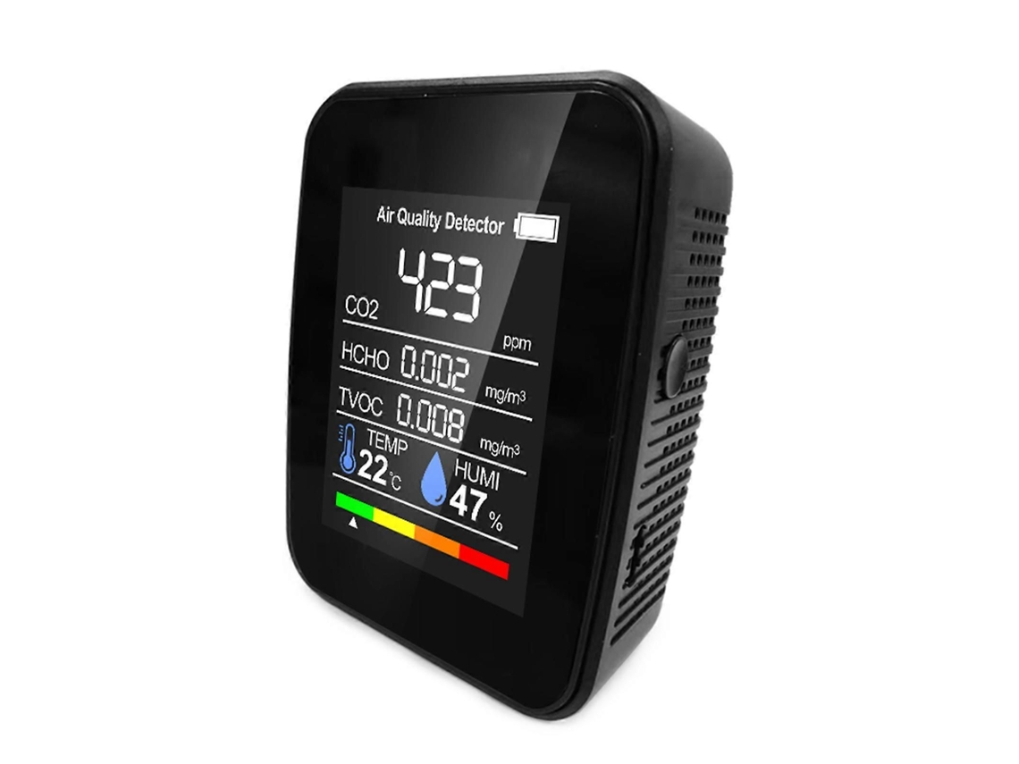 Higrómetro digital, termómetro de ambiente y medidor de humedad TVOC. GOKOCO