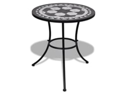 Mesa jardin VIDAXL Negro Cerámica (60x70 cm)