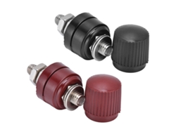 Bloque de terminales para regulador de voltaje (10 pares) con pasador de unión M6, tornillo de 32 mm (333), 0 V-380 V, rojo y negro