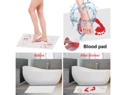 Alfombrilla de baño sangrienta que cambia de color para Halloween