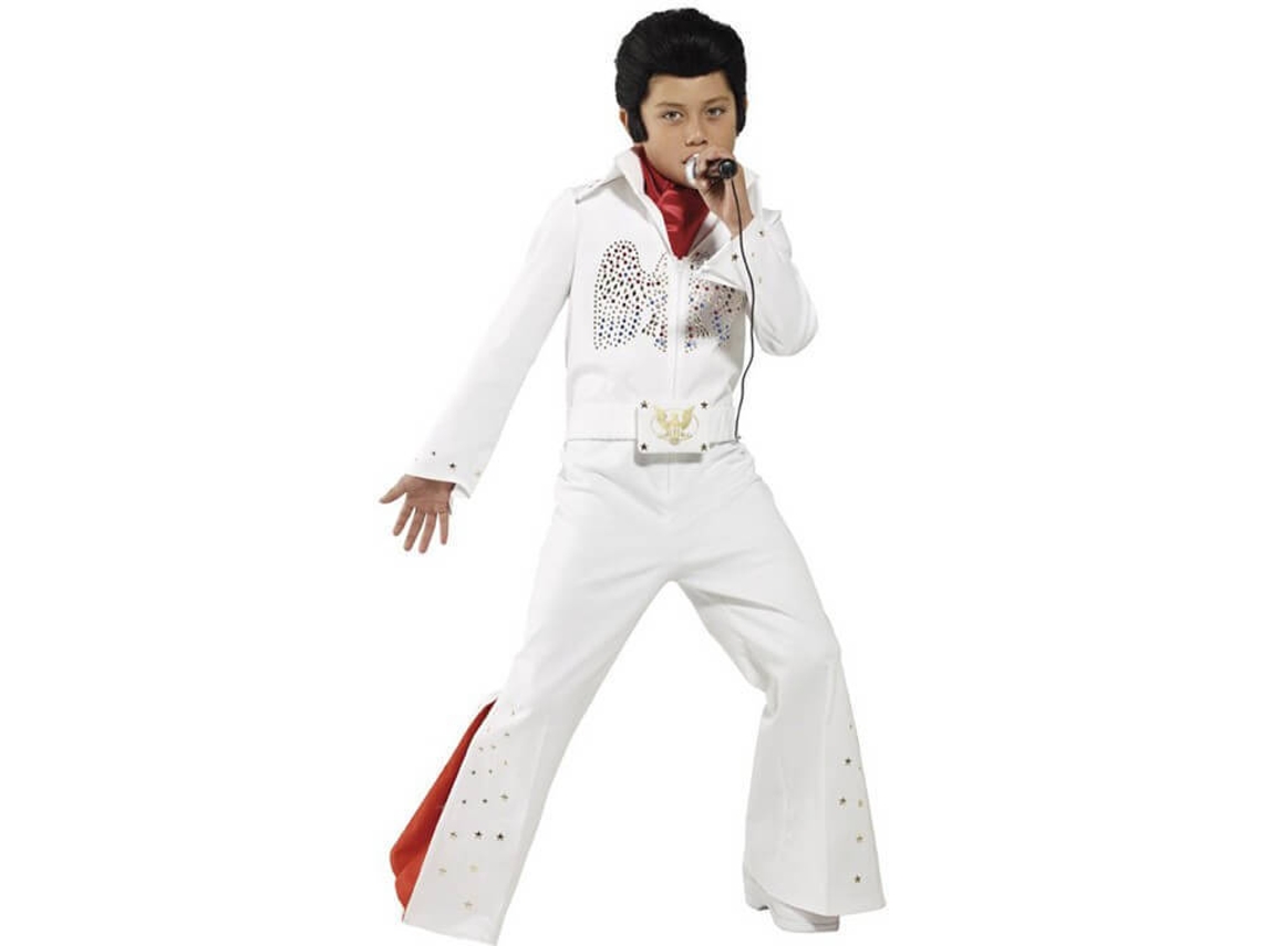 Disfraz de Niño DISFRAZZES Rey Del Rock Blanco (Talla: 10 a 12 años)