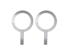 2 Piezas Anillo De Acero Inoxidable Con Asa