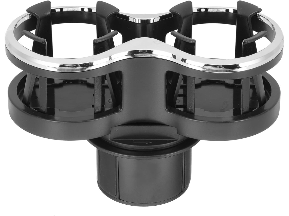 Portavasos Multifuncional, Doble Ranura, Extensible, Para Coche, Base Estable, Compatible Con Bebidas Y