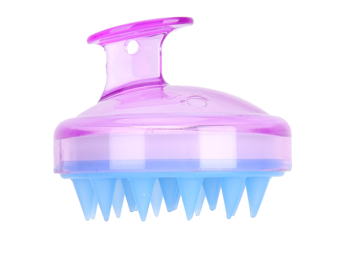 Vlrla-2 Unidades Purple Silicone Couro Cabeludo Massage Cabelo Limpeza Brush