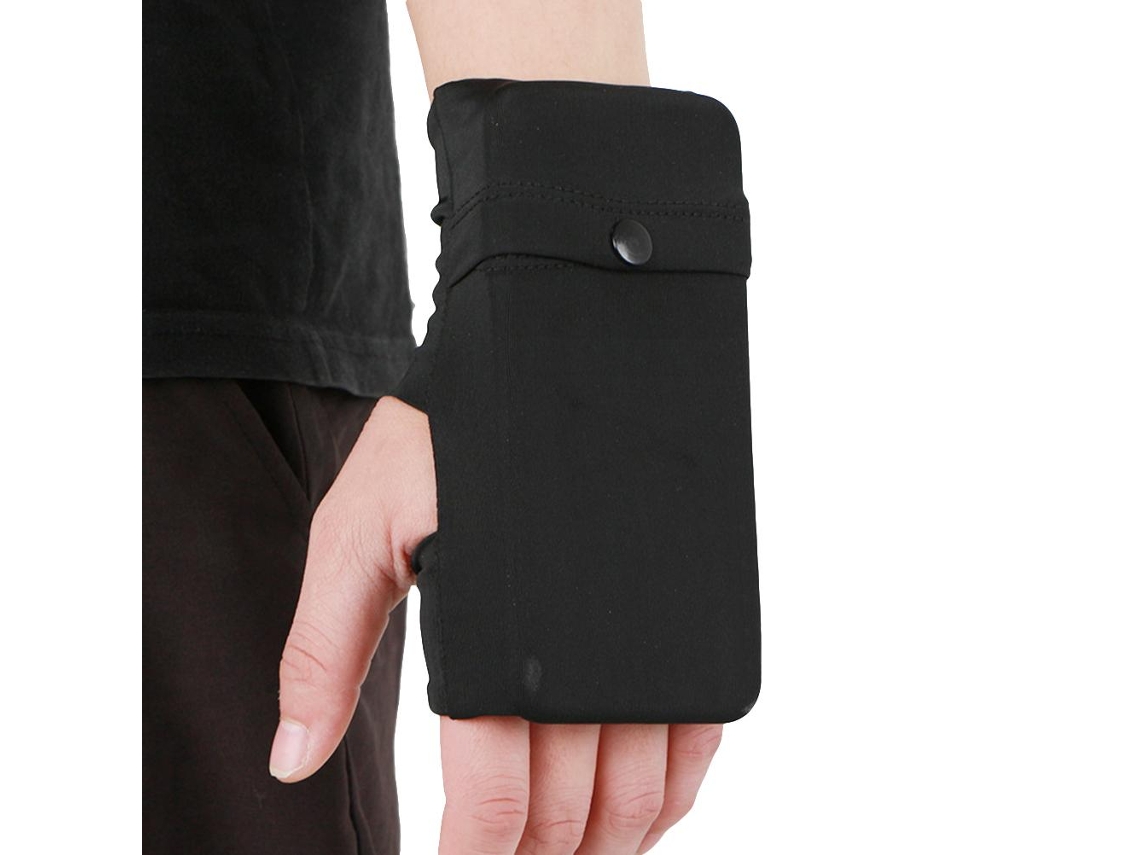 Bolsa de muñeca de poliéster para correr y andar en bicicleta