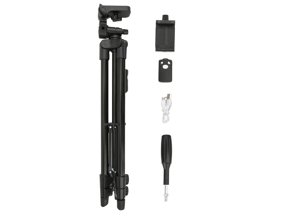 TRUYUETY Trípode Universal para Fotografía con Soporte para Teléfono y Control Remoto para Cámara SLR y Smartphone