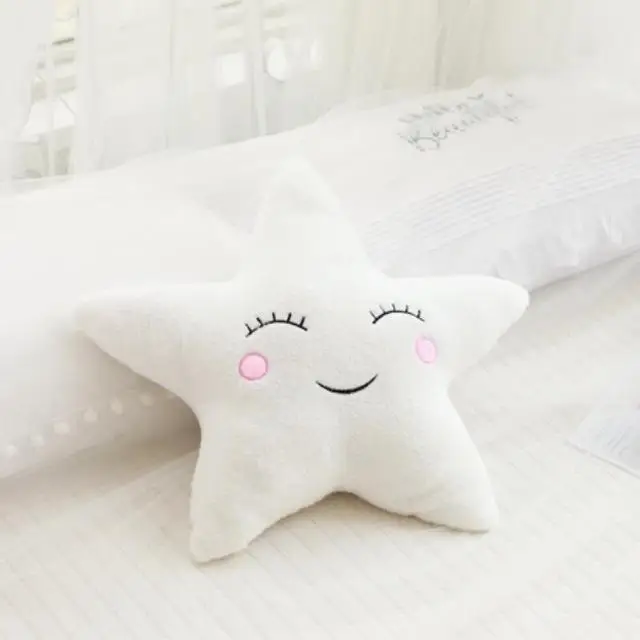 (estrella Blanca De 50 Cm) Nuevo Cojín/juguete De Peluche, Decoración De Habitación