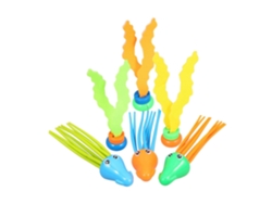 Set de 6 piezas de juguetes de buceo Rosewell para jugar bajo el agua con plantas acuáticas y medusas