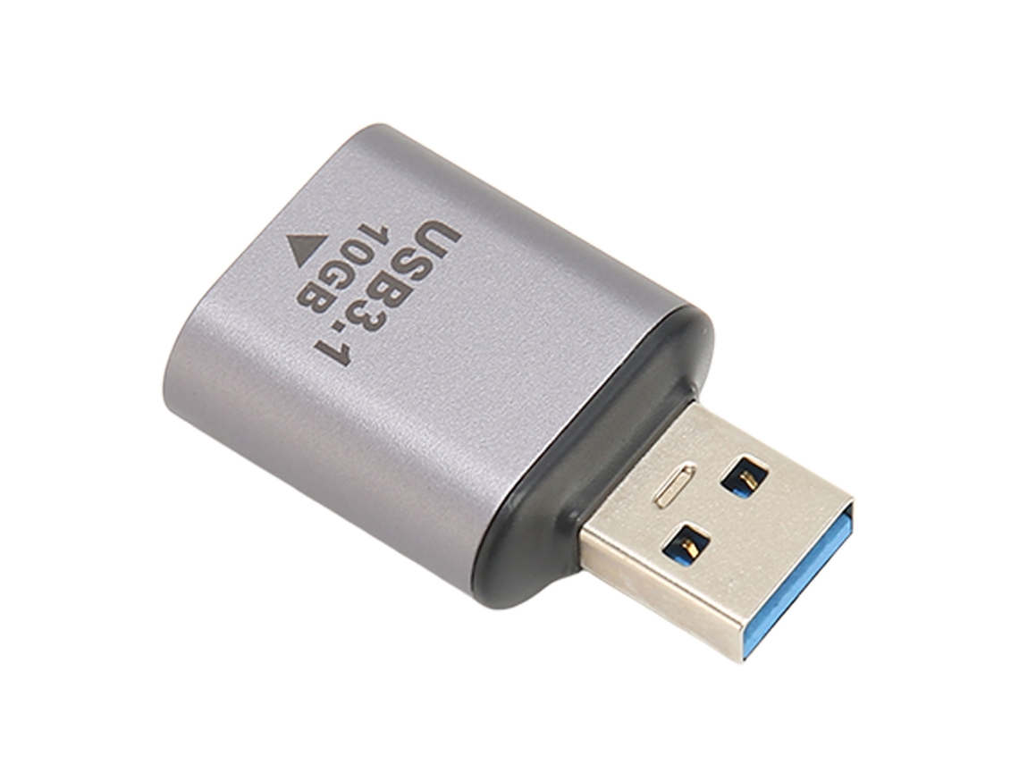 Adaptador Usb3.1 Macho Para Fêmea 10gbps Liga De Alumínio Plug And Play Para Periféricos