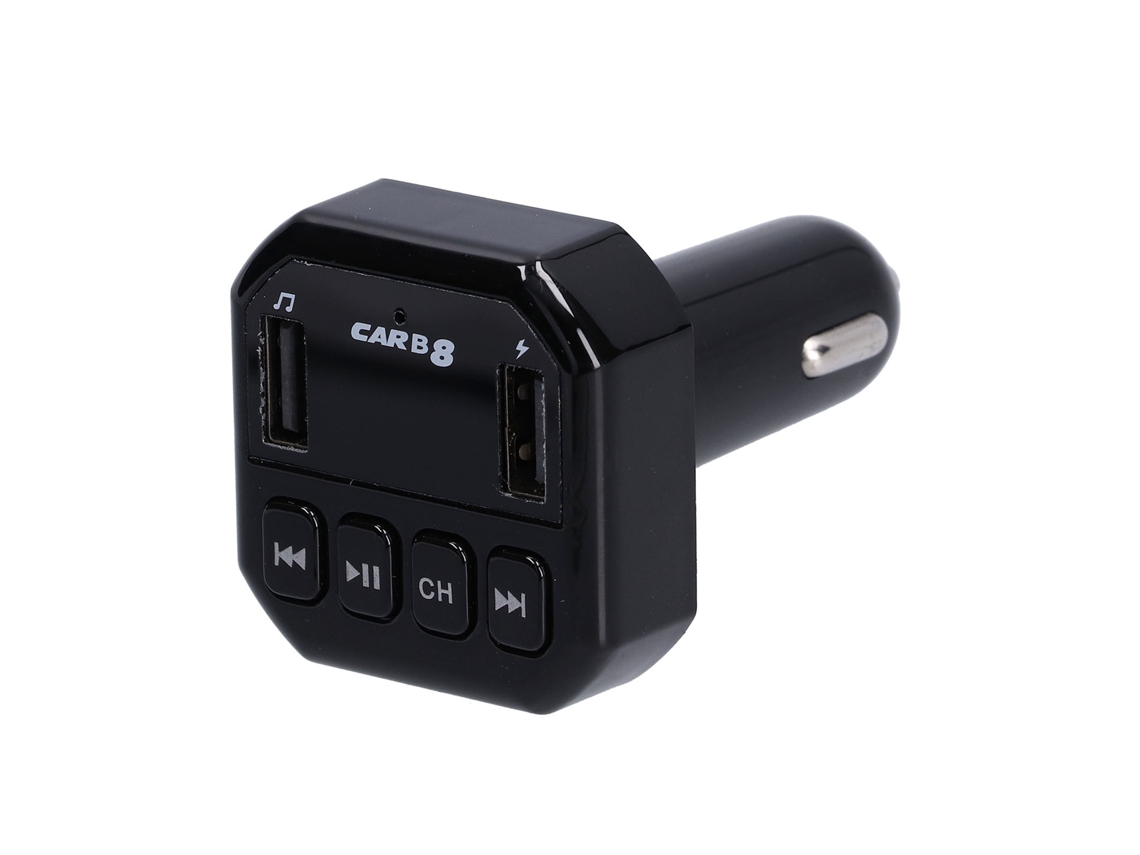 Transmisor Fm Bluetooth Para Coche Con Llamadas Manos Libres Y Reproducción De Música Inalámbrica.