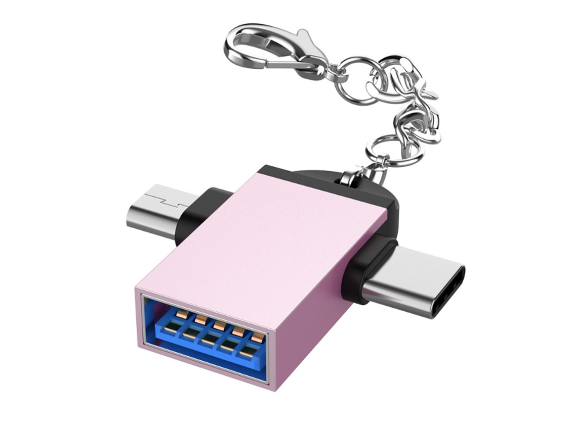 Adaptador Otg (usb 3.0 A Micro Usb Y 2 En 1)