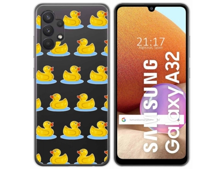 Carcasa Samsung Galaxy A32 4G TUMUNDOSMARTPHONE Dibujos Transparente Multicolor