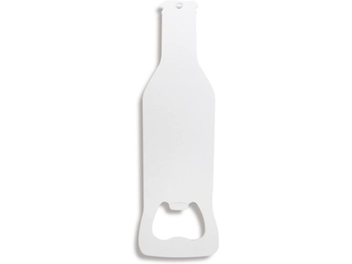 Abrebotellas De Acero Inoxidable Con Impresión Por Transferencia Térmica Creativa, En Blanco Para Imprimir, 1 Unidad.