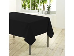 Mantel Rectangular Liso Essentiel Negro de 200 Cm DOUCEUR D'INTERIEUR