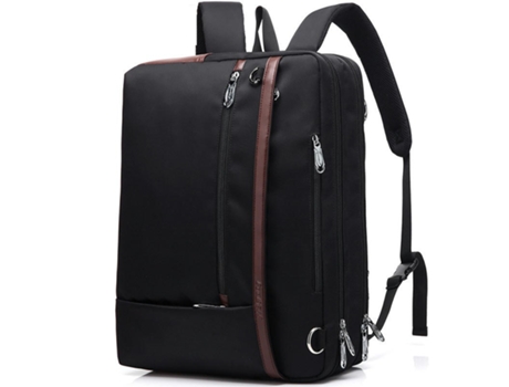 Mochila multifuncional Bolso para computadora portátil Mochila Bolso para computadora de negocios para hombres-Negro