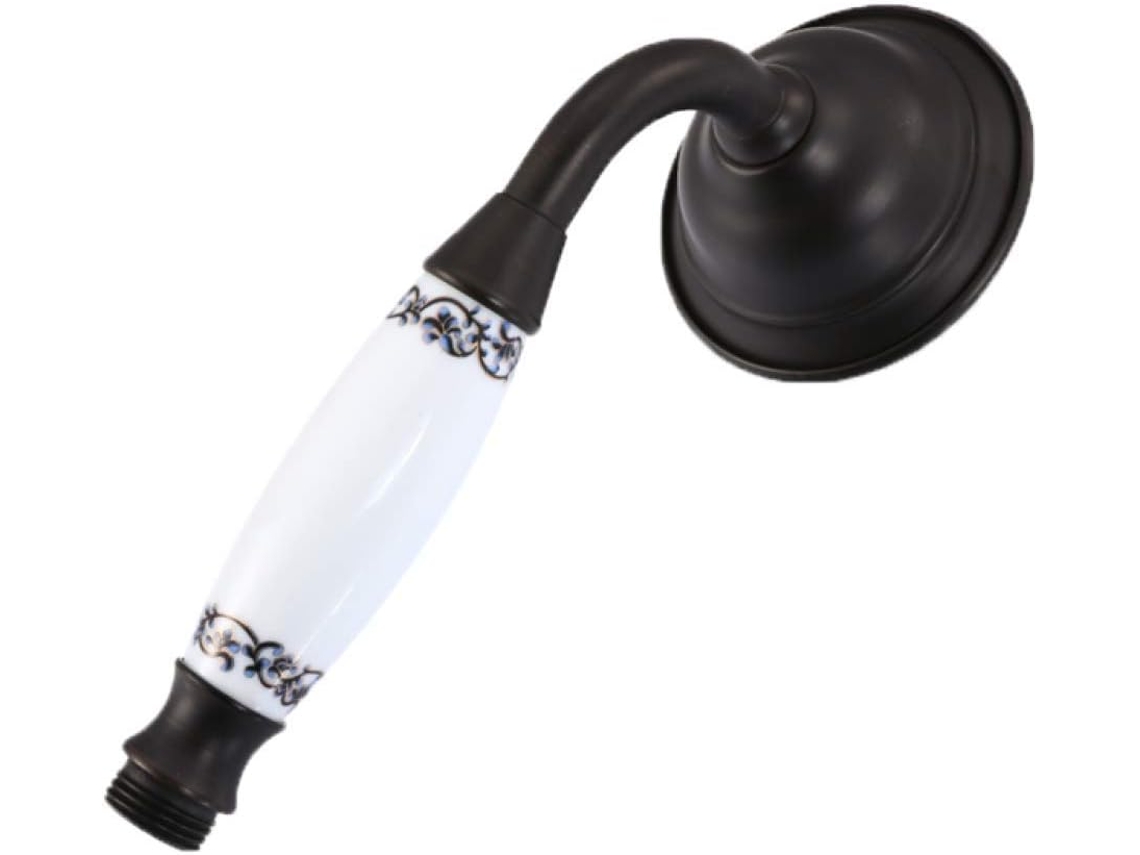 Grifo De Latón Y Porcelana, Cabezal De Ducha De Mano, Para Baño,