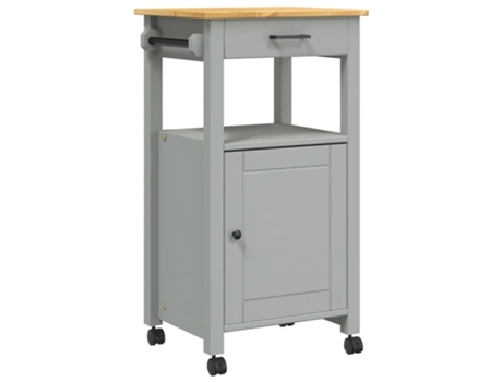 Carrito De Cocina VIDAXL Gris Madera (48x40x90 cm)