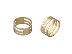 Anillo De Latón Abierto Para Hacer Pendientes - Forma Compacta - Herramienta Para Hacer Joyas Diy