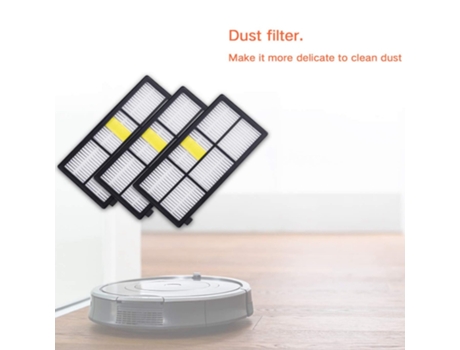 Los filtros HEPA reemplazan el Kit de cepillos, piezas y accesorios para IRobot Roomba serie 805, 860, 861, 870, 871, 880, 885, 960
