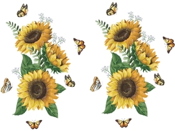 2 Juegos De Pegatinas Decorativas Florales Para Pared, Plantillas Luminosas.
