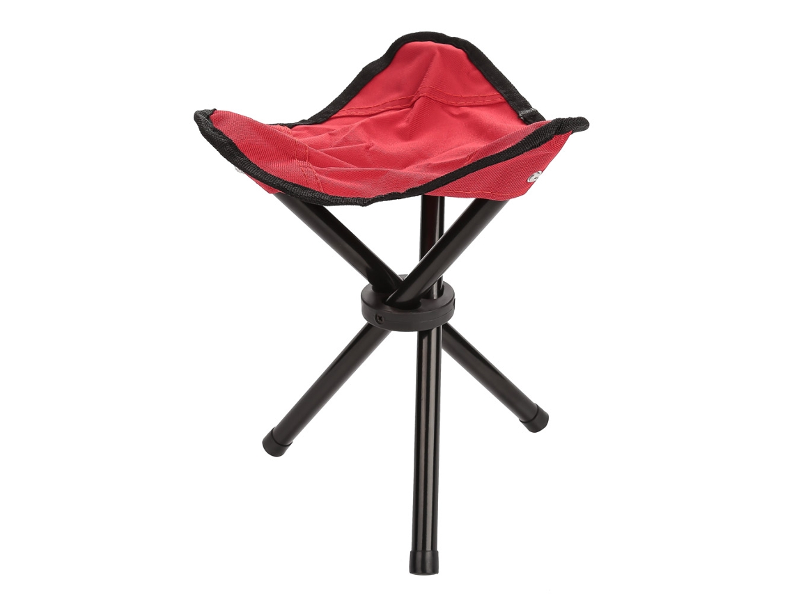2026rebe-silla Plegable Portátil De Trípode Para Camping, Senderismo, Pesca, Picnic, Barbacoa Y Viaje (rojo S)