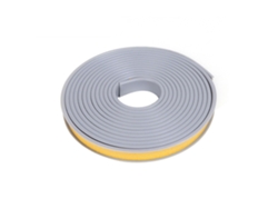 Cinta De Borde En U Autoadehsiva De 10m Para Muebles Protector De Chapa Suave Elástica Alta Densidad Tpe 15mm Gris