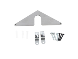 Placa de montaje para grifo con boquilla triangular de manguera de aluminio