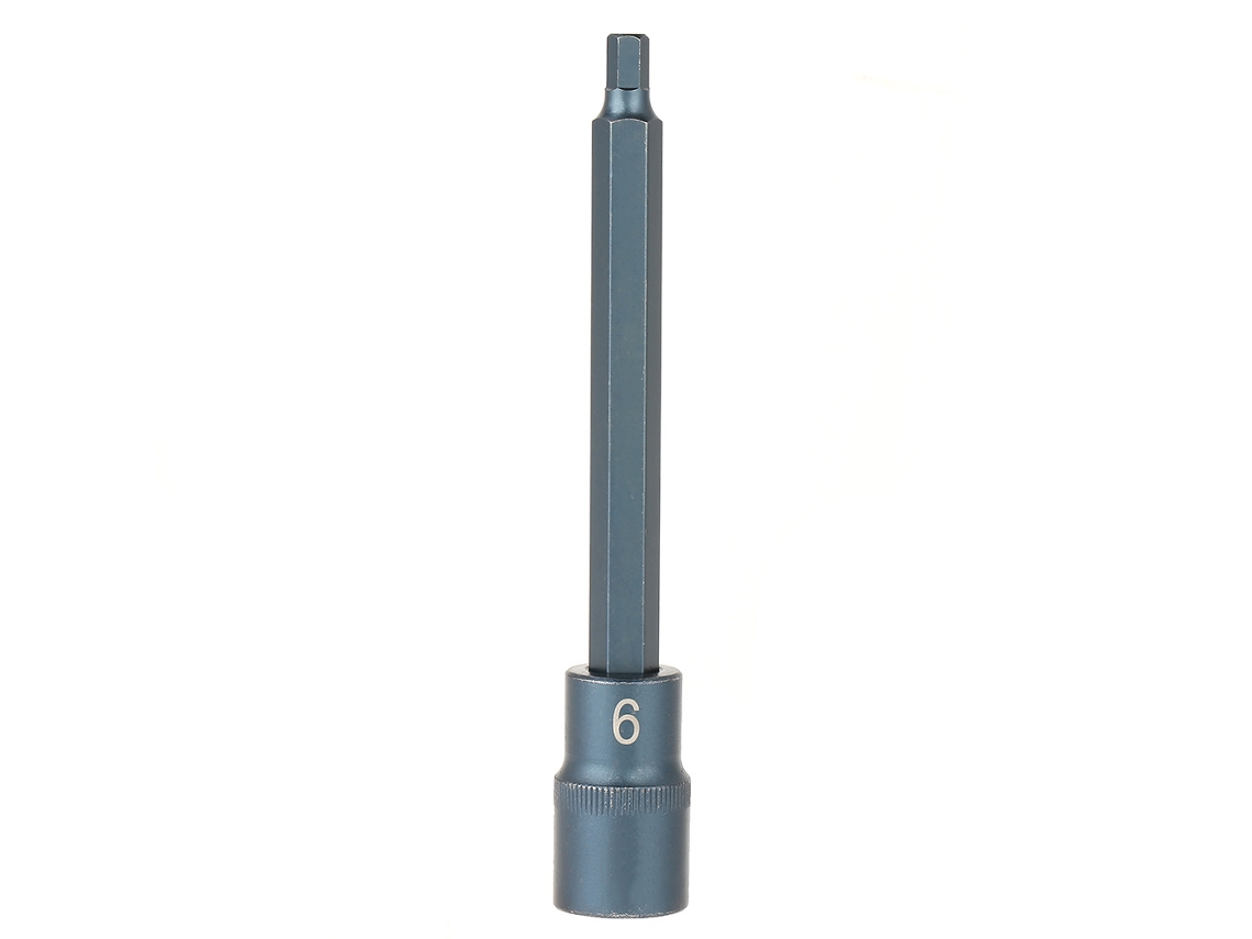 Adaptador De Casquillo Hexagonal Para Destornillador Eléctrico, Aleación De Acero S2 1/2" 150 Mm H6