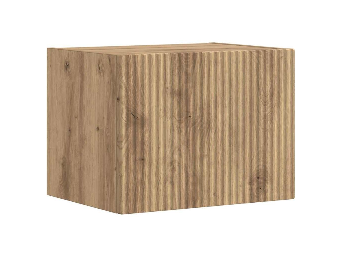 Mueble De Tv | Armario Para Tv Montado En La Pared Roble Artesanal