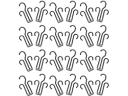 Organizador Secado Zapatos 24 Piezas Ganchos Dobles Almacenamiento Colgante Sandalias Zapatillas Compatible